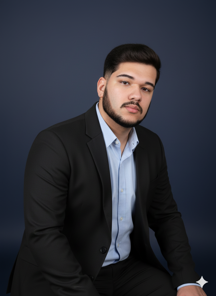 Retrato profissional do Psicólogo Macs Wellison Silva